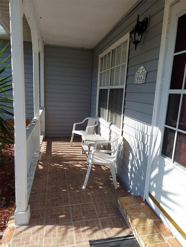 view of patio / terrace featuring covered porch