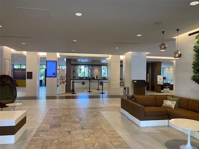 view of community lobby