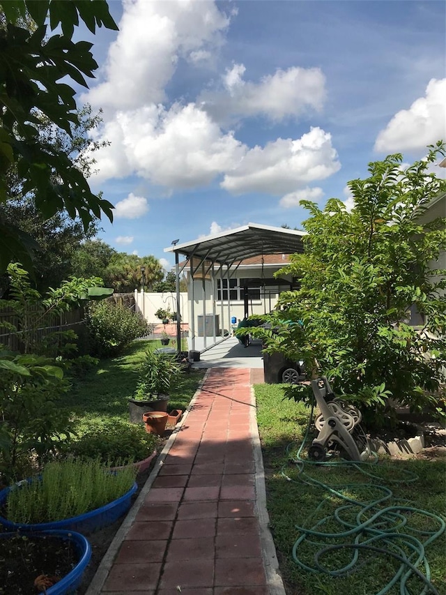 view of property's community featuring a fenced backyard