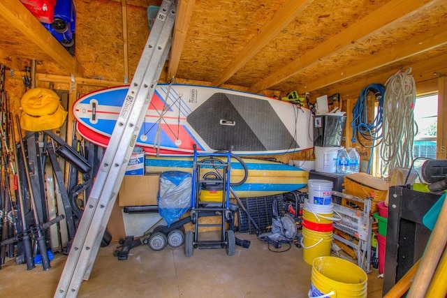 view of storage room