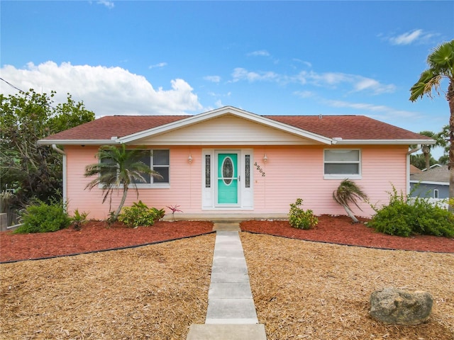 view of ranch-style home