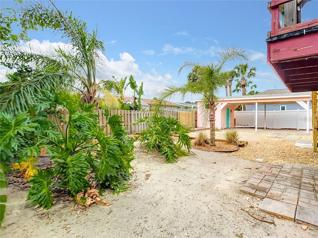 view of yard with a patio