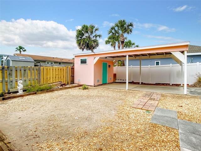 exterior space with a patio