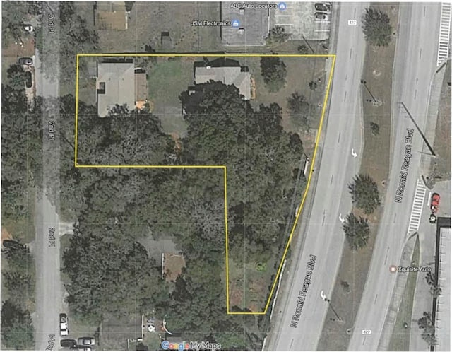 966 N Ronald Reagan Blvd, Longwood, FL 32750 - aerial overview of property's location with property boundaries highlighted