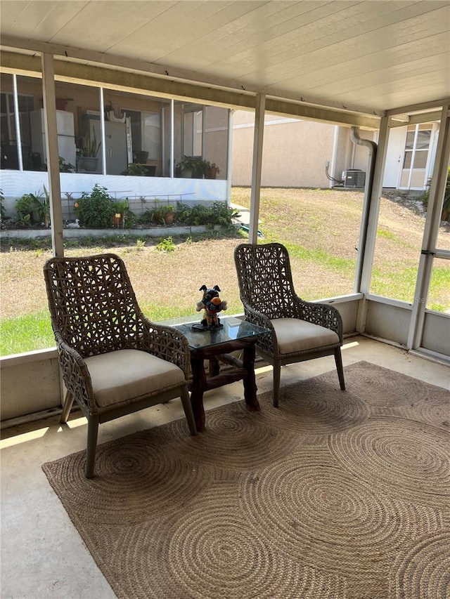 view of sunroom / solarium