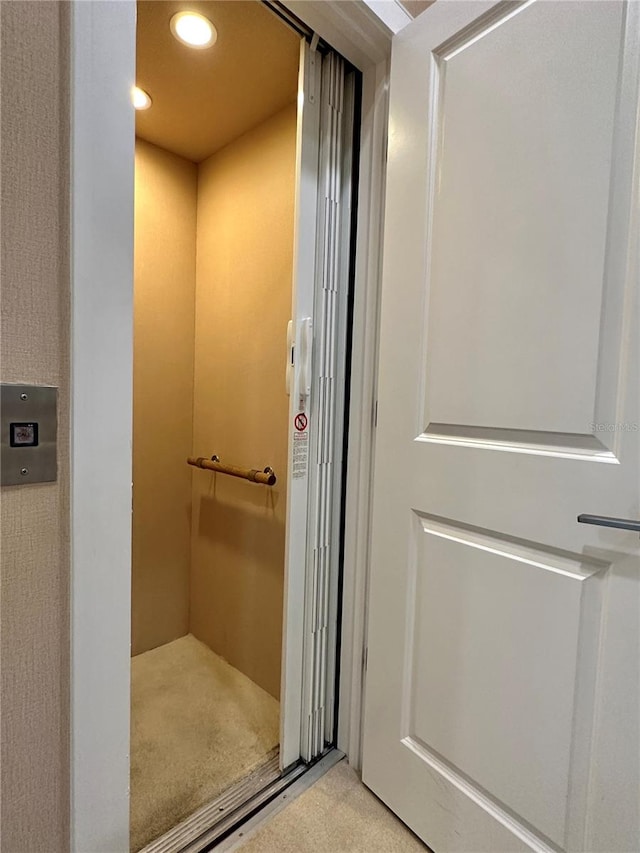 bathroom with elevator