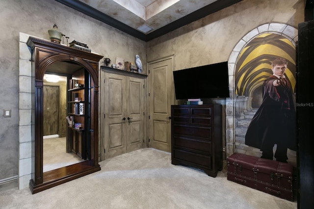 bedroom with carpet flooring