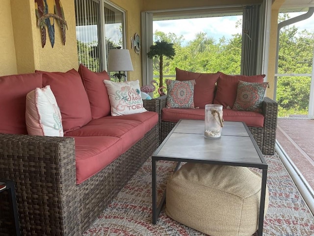 view of sunroom / solarium