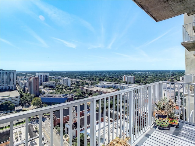 view of balcony