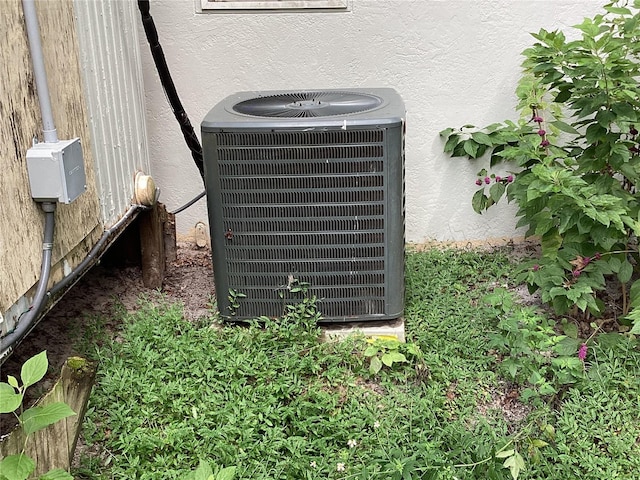 exterior details with central AC unit