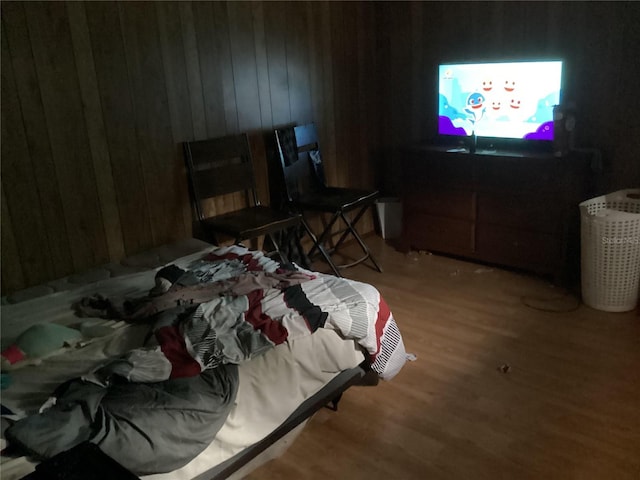 bedroom featuring light hardwood / wood-style flooring