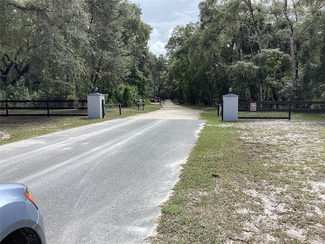 view of road