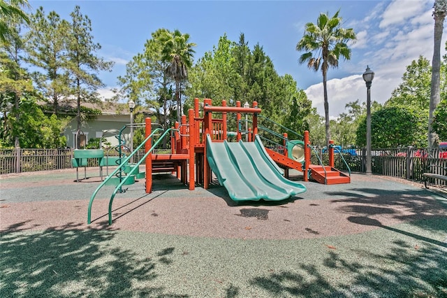 view of jungle gym