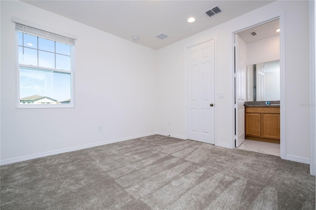 view of carpeted empty room