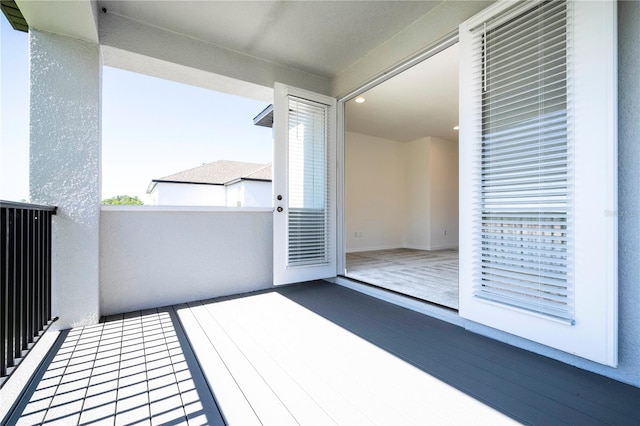 view of balcony