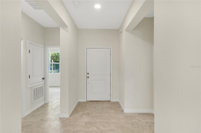 view of tiled entryway