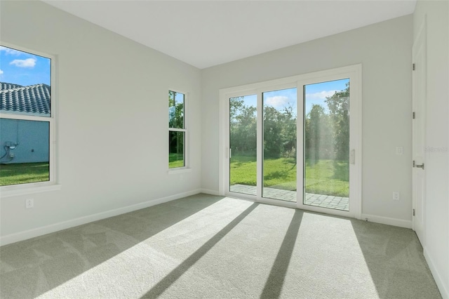 view of carpeted empty room