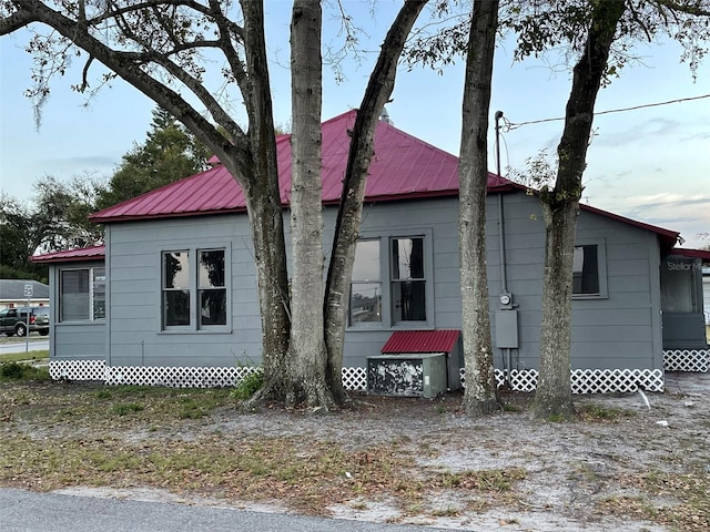 view of property exterior