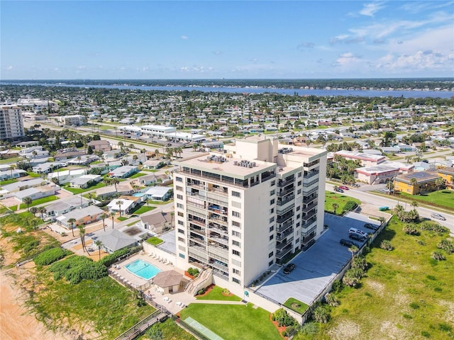 1513 Ocean Shore Blvd Unit 9E, Ormond Beach, FL 32176 - drone / aerial view featuring a water view