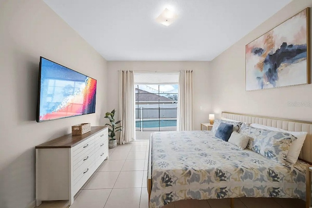 view of tiled bedroom