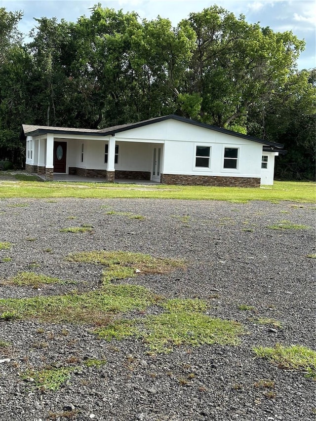 view of front of home