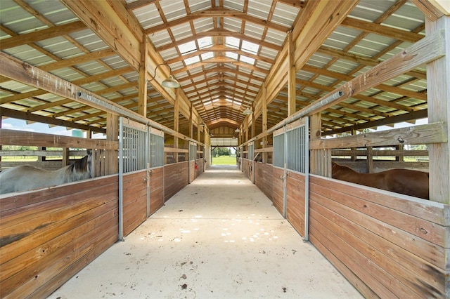 view of horse barn