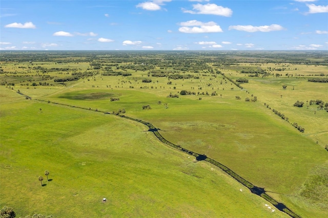 bird's eye view featuring a rural view