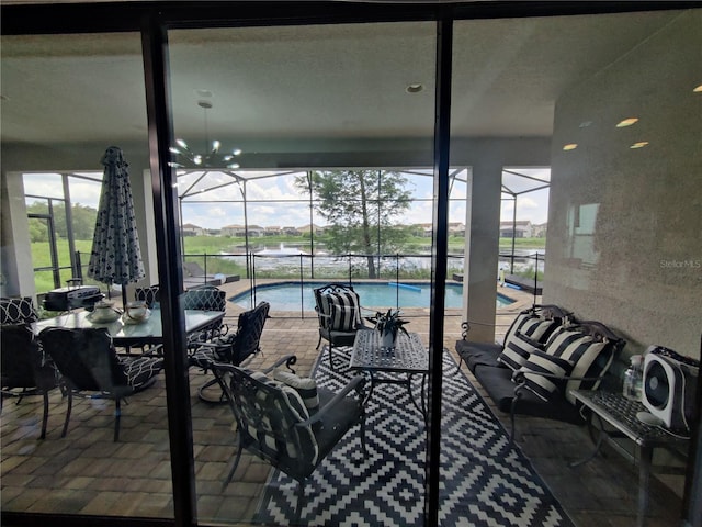 view of sunroom / solarium