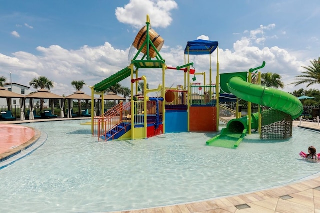 view of jungle gym