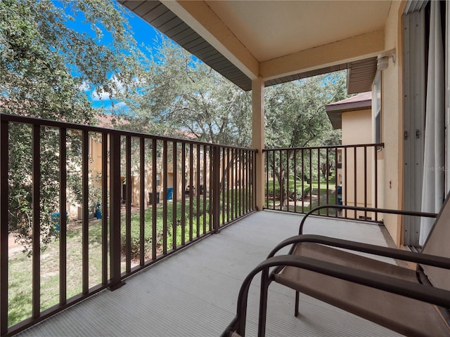 view of balcony