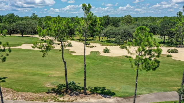 view of property's community featuring a yard