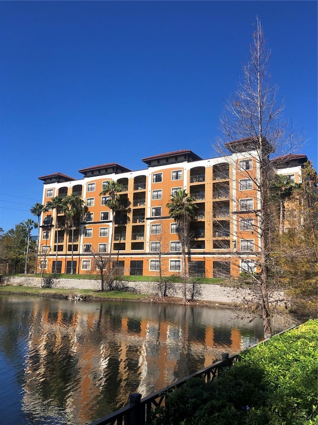 view of property featuring a water view