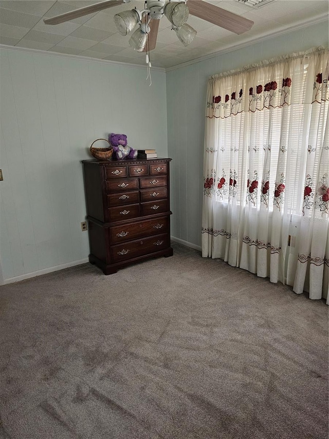 bedroom with light carpet