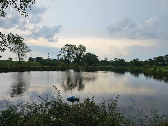 view of property view of water