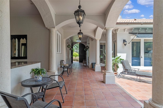 view of patio with french doors