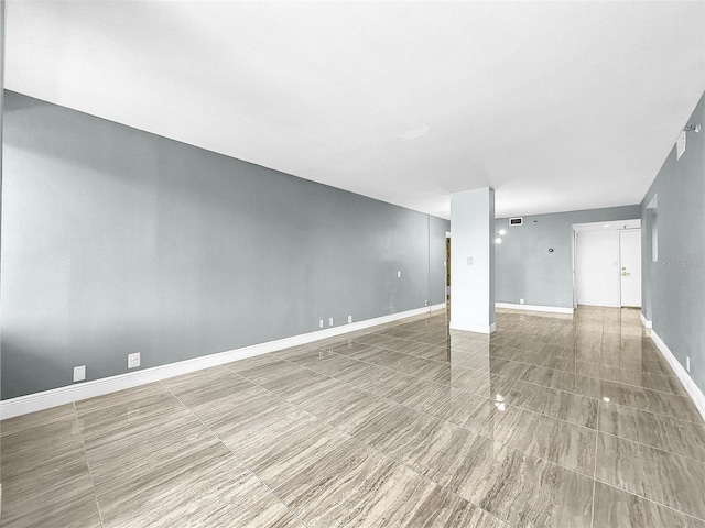 interior space featuring visible vents and baseboards