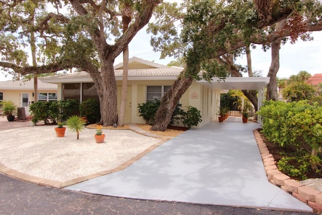 view of front of home