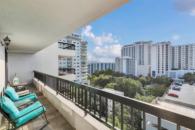 view of balcony