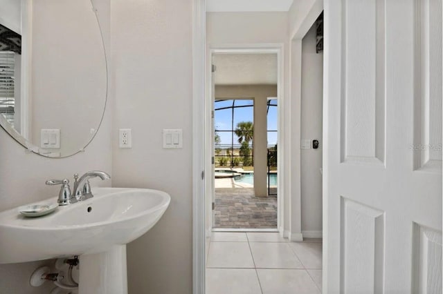 bathroom featuring tile patterned floors