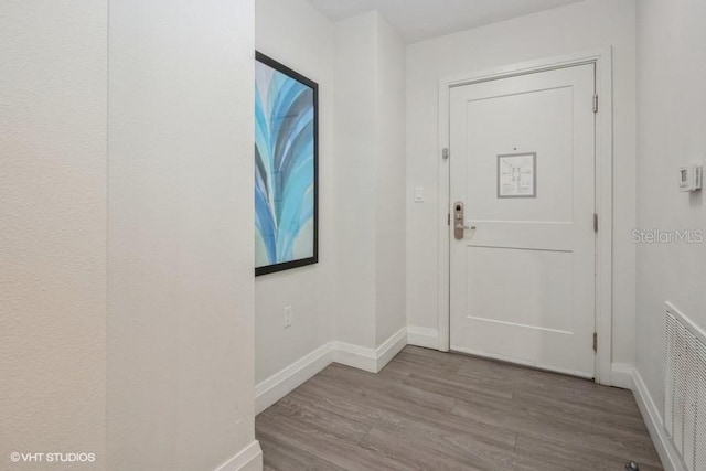 entrance foyer featuring light hardwood / wood-style flooring