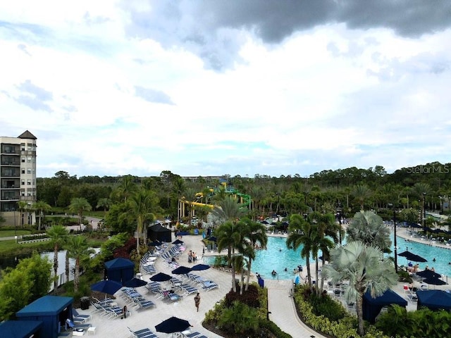 view of water feature