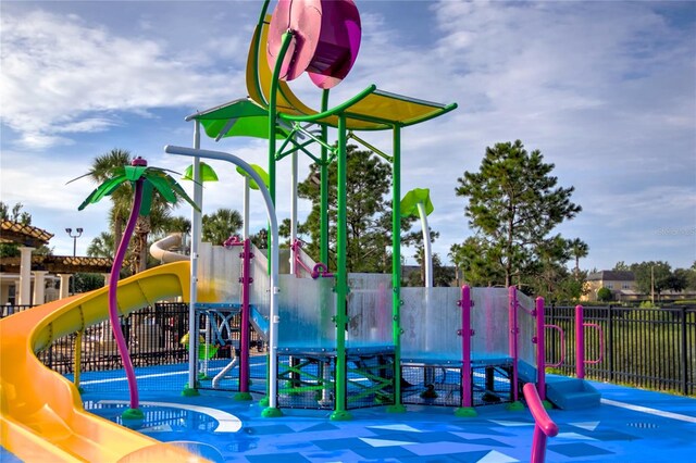 view of jungle gym