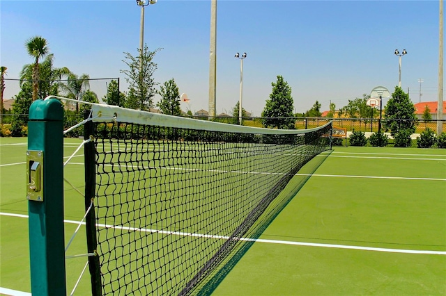 view of tennis court