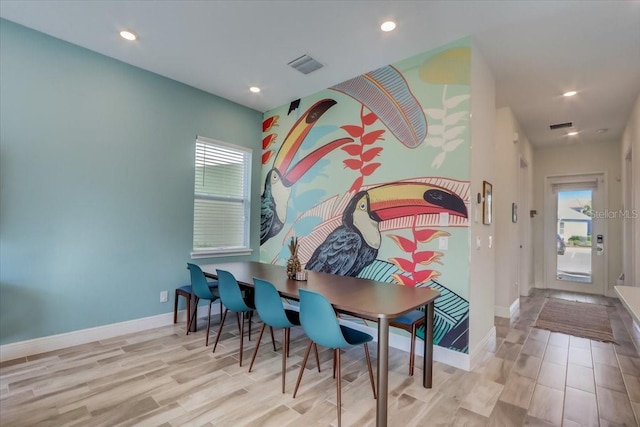 interior space featuring light hardwood / wood-style flooring