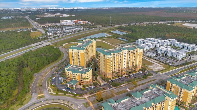 8100 Poinciana Blvd Unit 2212, Orlando, FL 32821 - drone / aerial view of a heavily wooded area and a large body of water