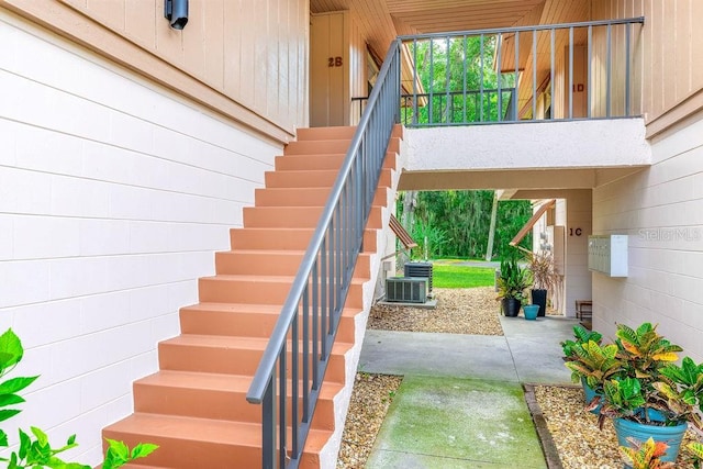 view of stairs