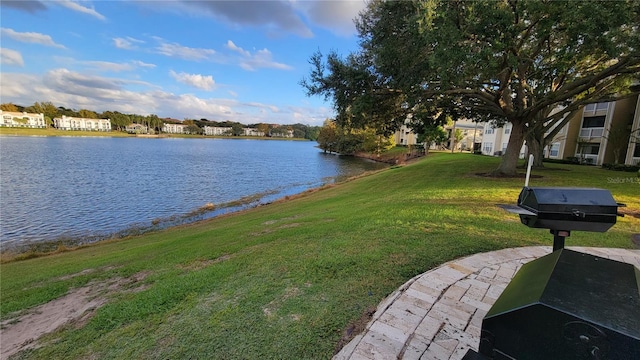 view of property view of water