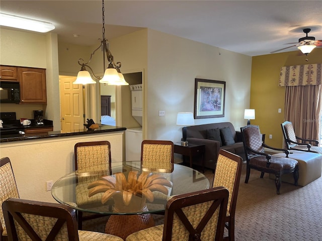8112 Poinciana Blvd Unit 1605, Orlando, FL 32821 - dining space with a ceiling fan and carpet
