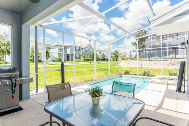 view of sunroom / solarium