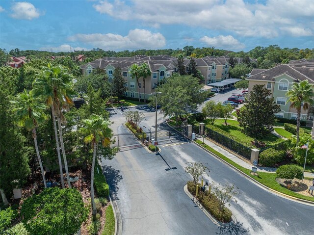 bird's eye view with a residential view